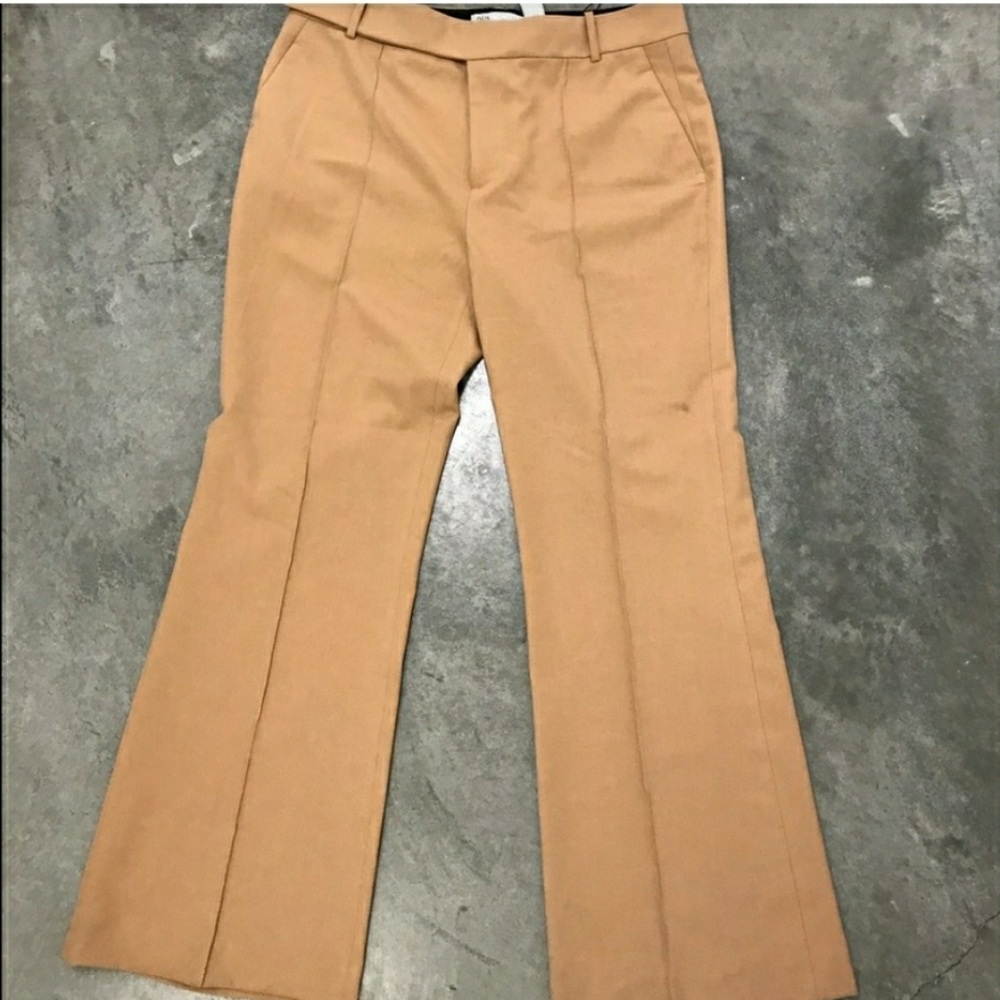 ZARA Camel Flared Trousers